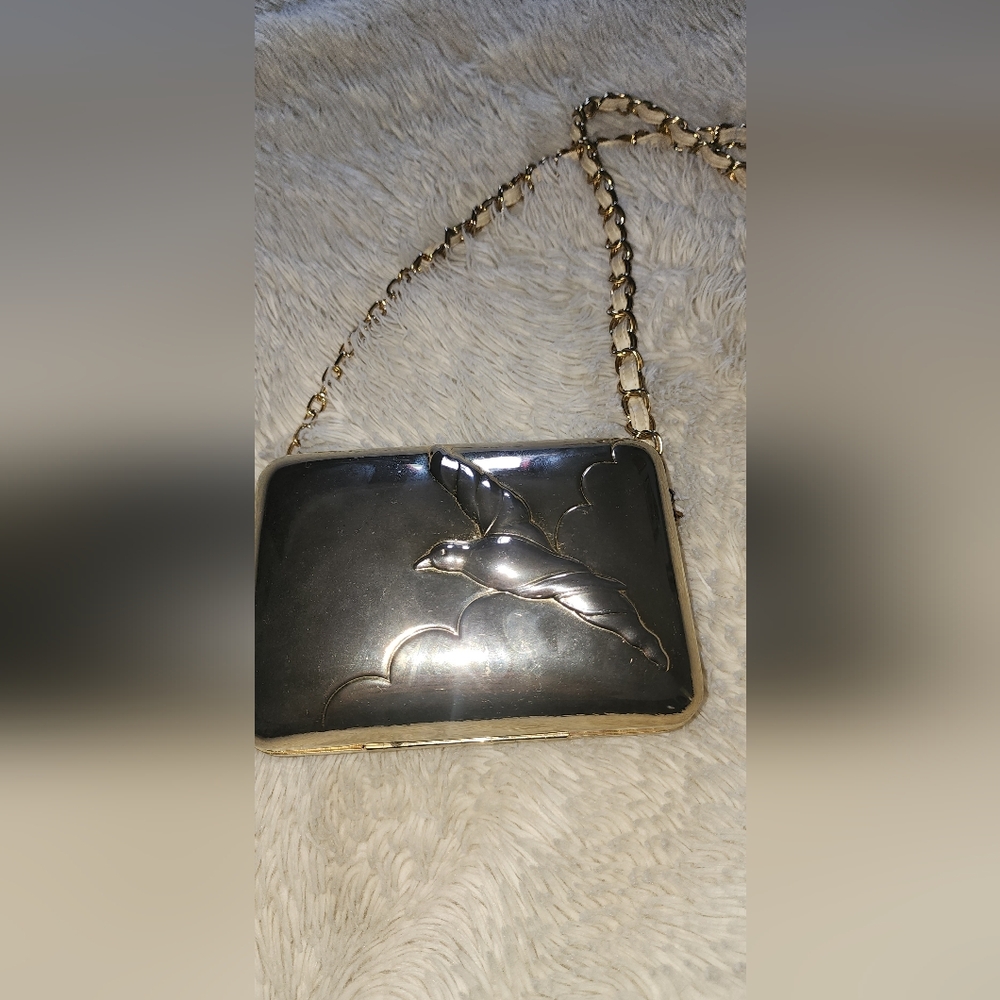 Elegant Silver and Gold Clutch